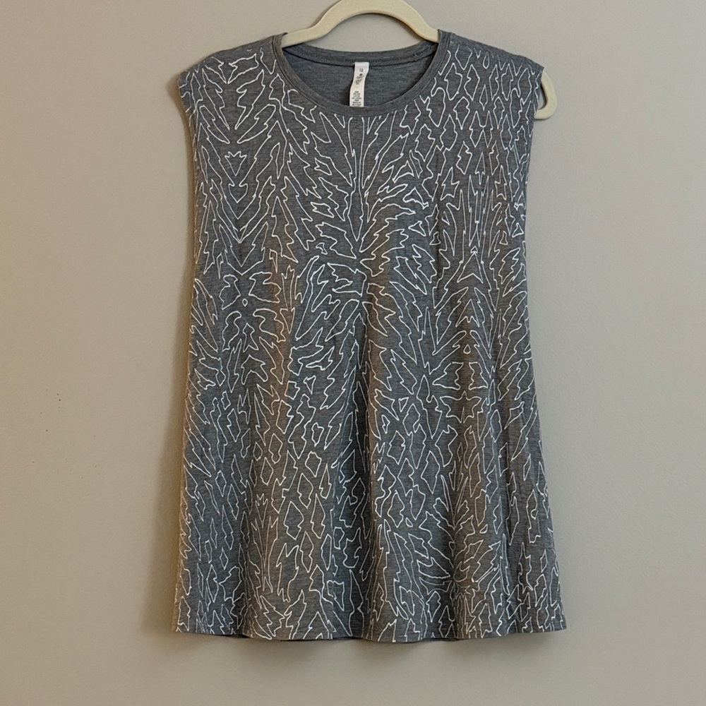 lululemon athletica Pima Cotton Gray Muscle Tank Size 12